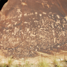 Petroglyphs, Newspaper Rock, Needles Unit, Canyonlands National Park, UT, 2012 Petroglyphs, Newspaper Rock, Needles Unit, Canyonlands National Park, UT, Vince Pitelka, 2012