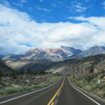 Highway 168 up Bishop Creek Canyon, Paiute Crags, west of Bishop, CA, 2016 Bishop Creek Canyon, Paiute Crags, west of Bishop, CA, Vince Pitelka, 2016