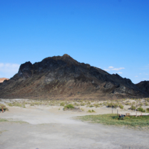 The Black Rock, Namesake of the Black Rock Desert, NV, 2009, shot from Black Rock Hot Springs. he Black Rock, Namesake of the Black Rock Desert, NV, Vince Pitelka, 2009, shot from Black Rock Hot Springs