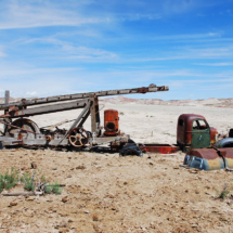 Elegant Decay, The Hartnet, Capitol Reef National Park, UT, 2013 - along Hartnet Road to Cathedral Valley. Old Well-Drilling Rig, The Hartnet, Capitol Reef National Park, UT, Vince Pitelka, 2013