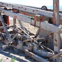 Elegant Decay, old well-drilling rig, mired in the mud for a long time, The Hartnet, Capitol Reef National Park, UT, 2013 - along Hartnet Road to Cathedral Valley. Old Well-Drilling Rig, The Hartnet, Capitol Reef National Park, UT, Vince Pitelka, 2013