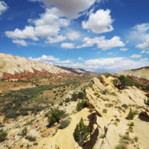 View of Waterpocket Fold and Strike Valley, looking north from crest of Oyster Shell Reef, Capitol Reef National Park, UT, 2015 Waterpocket Fold and Strike Valley, looking north from Oyster Shell Reef, Capitol Reef National Park, UT, Vince Pitelka, 2015