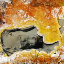 Mineral Encrustations Around a Small Source Spring, Casey Hot Spring, Black Rock Desert, NV, 2010. No soaking opportunities. Mineral Encrustations, Casey Hot Spring, Black Rock Desert, NV, Vince Pitelka, 2010