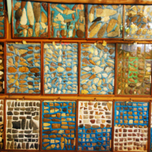Close-up of some of the arrowhead collections,. Close-up of Some of the Arrowhead Collections, Worlds Wonderview Tower, Genoa, CO, Vince Pitelka