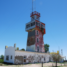Back side of the Tower, showing little attempt at upkeep, World's Wonder View Tower, Genoa, CO. Backside of the Worlds Wonderview Tower, Genoa, CO, Vince Pitelka