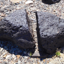 The Passage of Time, volcanic boulder on the bajada across from Mesquite Springs Campground, Death Valley National Park, CA, 2017 The Passage of Time, bajada west of Mesquite Springs Campground, Death Valley National Park, CA, Vince Pitelka, 2017