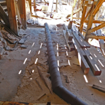 Remnant of the Skidoo Pipeline, Gold Eagle Mill, Skidoo, Panamint Mountains, Death Valley National Park, 2017 Remnant of the Skidoo Pipeline, Gold Eagle Mill, Skidoo, Death Valley National Park, Vince Pitelka, 2017