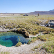 Double Hot Spring, Black Rock Desert, NV, 2009. Source spring pools are 130 degrees, but there is a tub along the outflow creek. Double Hot Spring, Black Rock Desert, NV, Vince Pitelka, 2009