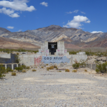 God Kills, Gold Ace Mill Ruins, off I-95 south of Beatty, NV, 2016 God Kills, Gold Ace Mill Ruins, off I-95 south of Beatty, NV, Vince Pitelka, 2016