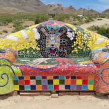 Sit Here!, by Sophie Siegmann, Goldwell Open Air Museum, Rhyolite, NV, 2017 Sit Here!, by Sophie Siegmann, Goldwell Open Air Museum, Rhyolite, NV, Vince Pitelka, 2017