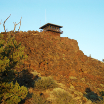 Fire Tower Atop Schonchin Butte, Lava Beds National Monument, CA, 2007 - the best view in the Mounument is from this tower. Fire Tower Atop Schonchin Butte, Lava Beds National Monument, CA, Vince Pitelka, 2007