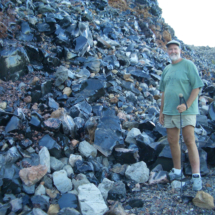 Jumble of Obsidian Boulders, Glass Mountain, Medicine Lake Volcano, Modoc National Forest, CA, 2006 Jumble of Obsidian Boulders, Glass Mountain, Medicine Lake Volcano, Modoc National Forest, CA, Vince Pitelka, 2006