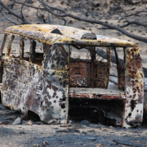 Microbus Target Practice, Red Rocks Burn Zone, Red Rocks, CA, 2009 Microbus Target Practice, Red Rocks Burn Zone, Red Rocks, CA, Vince Pitelka, 2009