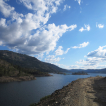Bowman Lake, CA, and Meadow Lake Road, 2015 Bowman Lake, CA, on Canyon Creek, Vince Pitelka, 2002
