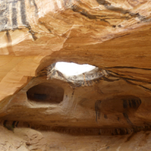 Hole in the ceiling of Wildhorse Window Cave, San Rafael Reef, UT 2016 Hole in the ceiling of Wildhorse Window Cave, San Rafael Reef, UT, Vince Pitelka, 2016