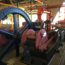 Lovely Corliss Rotary-Valve Steam Engine at Gasworks Park, Seattle, WA, 2017. It's sad to see the flywheels embedded in solid concrete, but nice that the engines are preserved. Corliss Rotary-Valve Steam Engine at Gasworks Park, Seattle, WA, Vince Pitelka, 2017