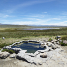 Shepherd's Hot Spring, Long Valley, CA, 2006. White Mountains in the distance. Shepherd's Hot Spring, Long Valley, CA, Vince Pitelka, 2006. White Mountains in the distance