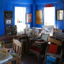 The Blue Room - each tower room is painted a different color. World's Wonder View Tower, Genoa, Colorado The Blue Room, Worlds Wonderview Tower, Genoa, CO, Vince Pitelka