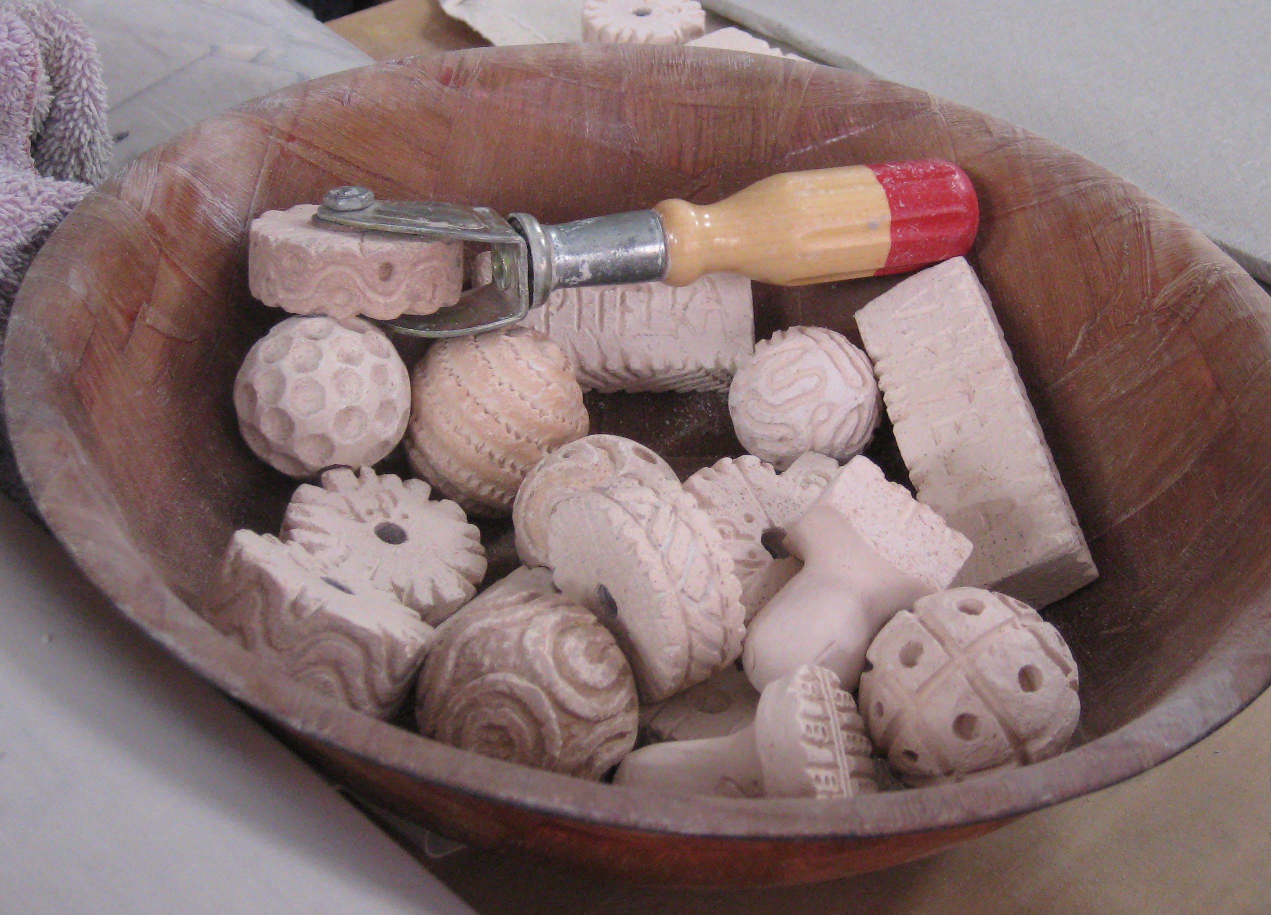 Clay Pattern Stamps pottery Stamps Bisque Clay Stamps 