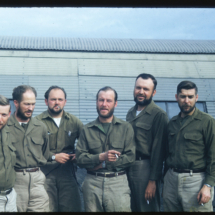 52 - Barrow - group shot with beards Frank Pitelka (second from right) and Colleagues, NARL, Point Barrow, AK, 1952