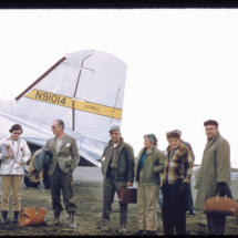 55 - Alaska, arrival Arrival at Point Barrow, AK, 1955, Frank Pitelka on the Right