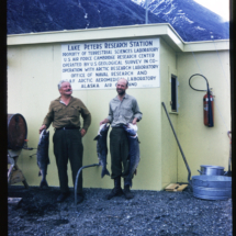 60 - Lake Peters Research Station Lake Peters Research Station, Alaska, 1960, photo by Frank Pitelka