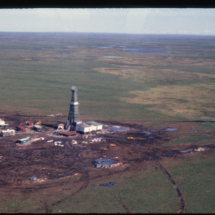 69 - Oil #16, Alaskan Arctic Oil Well, Alaskan Arctic, photo by Frank Pitelka, 1969
