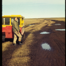70, July - FAP, Barrow Tundra Scene with Frank Pitelka, Point Barrow, Alaska
