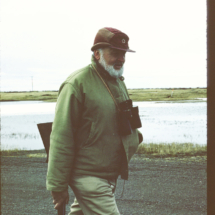 75, Barrow, FAP Frank Pitelka at the Naval Arctic Research Lab, Point Barrow, Alaska, 1975