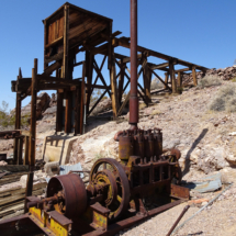 Gas Engine and Ore Bin, Inyo Mine, Funeral Mountains, Death Valley National Park, Vince Pitelka, 2020 Gas Engine and Ore Bin, Inyo Mine, Funeral Mountains, Death Valley National Park, Vince Pitelka, 2020